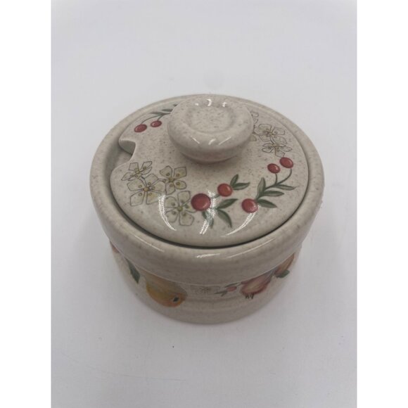 Wedgwood Oven-To-Table Floral Design Mustard Pot - Made In England - 2" wide 1.5 - Picture 2 of 8